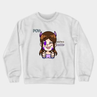 Finger Guns (w/text) Crewneck Sweatshirt